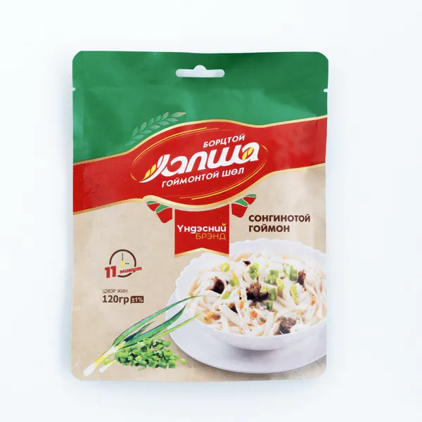 Лапша гоймонтой шөл 120г 2